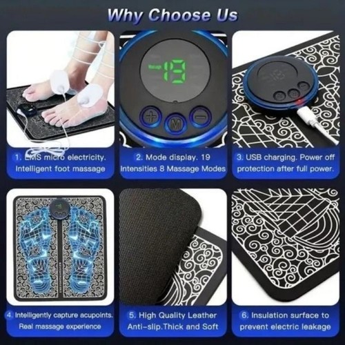 Ems foot massager plate feet - massager,